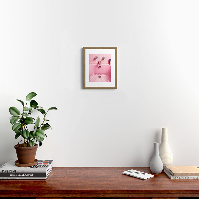 Pink Bathtub Framed Art Print Gallery Image 9