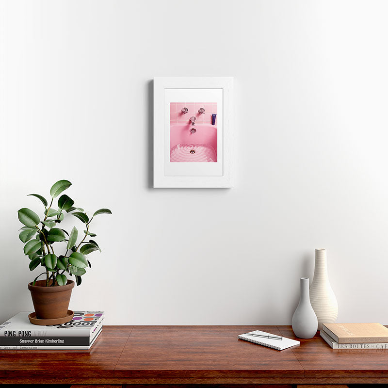 Pink Bathtub Framed Art Print Gallery Image 52