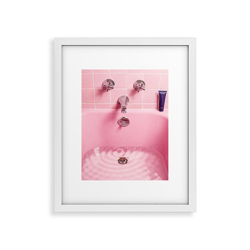 Pink Bathtub Framed Art Print Gallery Image 23