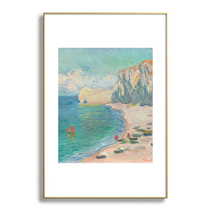 Claude Monet beach Framed Art Print Gallery Image 127