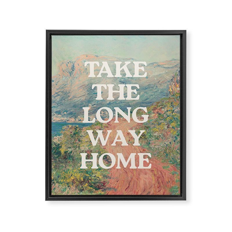 Take The Long Way Home Framed Canvas Print Gallery Image 1