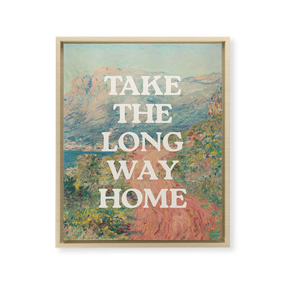 Take The Long Way Home Framed Canvas Print Gallery Image 7