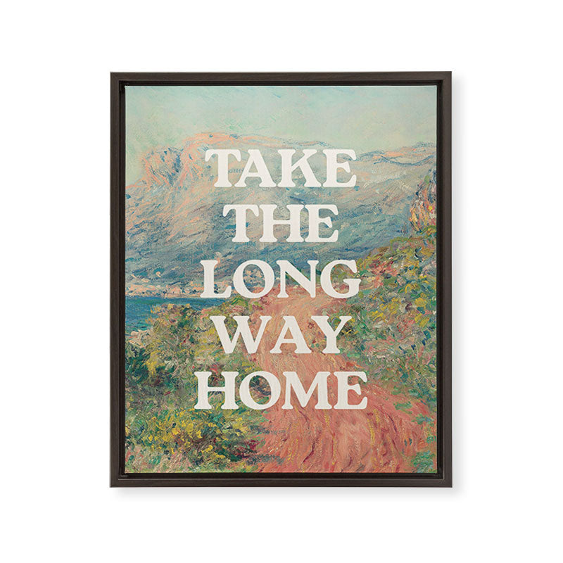 Take The Long Way Home Framed Canvas Print Gallery Image 5