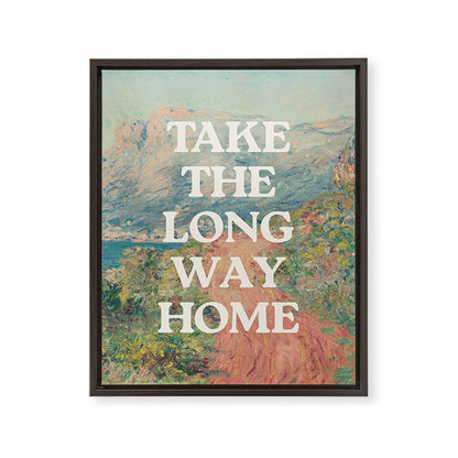 Take The Long Way Home Framed Canvas Print Gallery Image 4