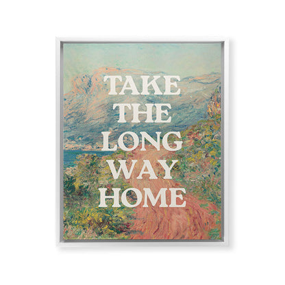 Take The Long Way Home Framed Canvas Print Gallery Image 12