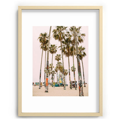 Palm Trees on Venice Beach - Los Angeles California Travel Photography Framed Art Print Gallery Image 100