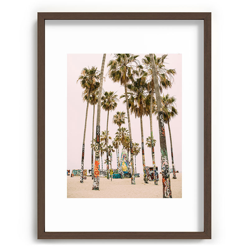 Palm Trees on Venice Beach - Los Angeles California Travel Photography Framed Art Print Gallery Image 91