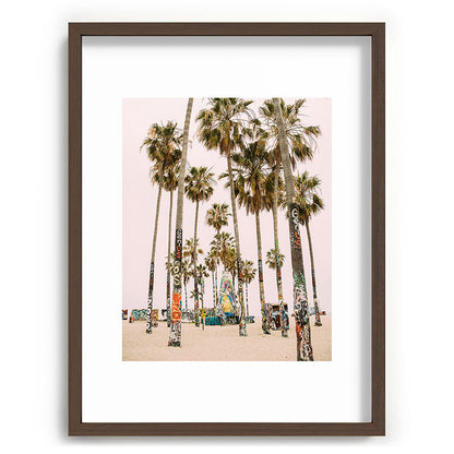 Palm Trees on Venice Beach - Los Angeles California Travel Photography Framed Art Print Gallery Image 92