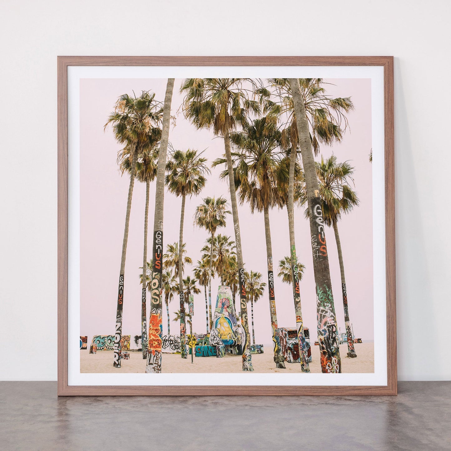 Palm Trees on Venice Beach - Los Angeles California Travel Photography Framed Art Print Gallery Image 66