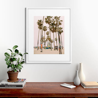 Palm Trees on Venice Beach - Los Angeles California Travel Photography Framed Art Print Gallery Image 76