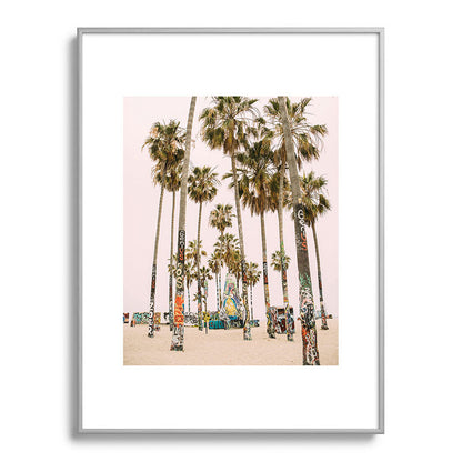 Palm Trees on Venice Beach - Los Angeles California Travel Photography Framed Art Print Gallery Image 134