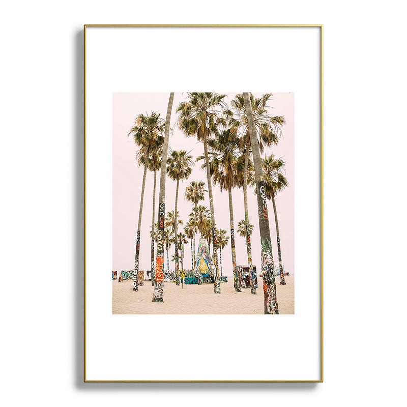 Palm Trees on Venice Beach - Los Angeles California Travel Photography Framed Art Print Gallery Image 128