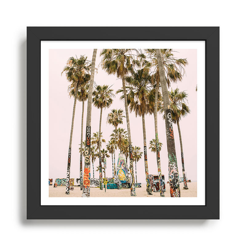 Palm Trees on Venice Beach - Los Angeles California Travel Photography Framed Art Print Gallery Image 2