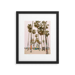 Palm Trees on Venice Beach - Los Angeles California Travel Photography Framed Art Print Gallery Image 1