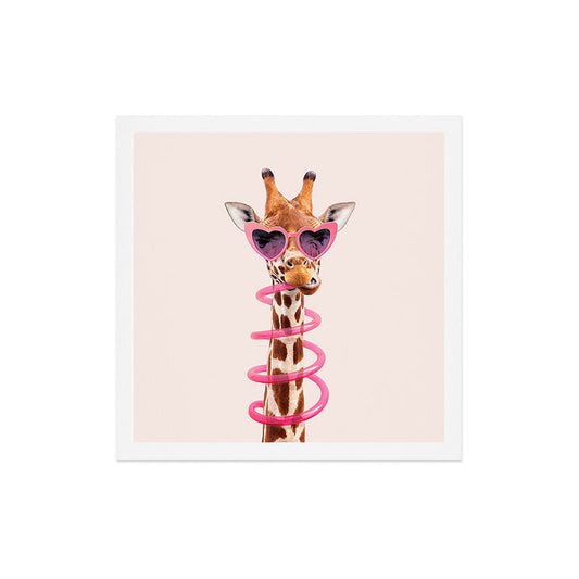 THIRSTY GIRAFFE Art Print Gallery Image 2