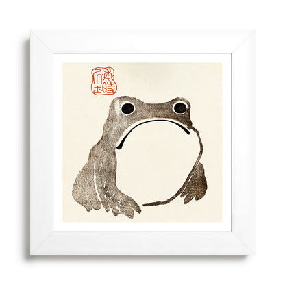 Unimpressed Frog Meika Gafu by Matsumoto Hoji 1814 - Frog Framed Art Print Gallery Image 79