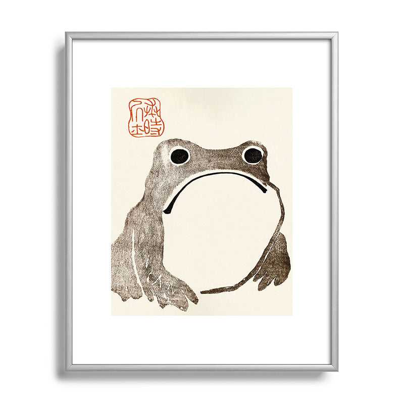 Unimpressed Frog Meika Gafu by Matsumoto Hoji 1814 - Frog Framed Art Print Gallery Image 131