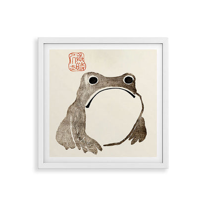 Unimpressed Frog Meika Gafu by Matsumoto Hoji 1814 - Frog Framed Art Print Gallery Image 38