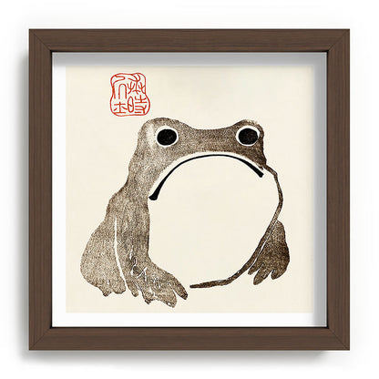 Unimpressed Frog Meika Gafu by Matsumoto Hoji 1814 - Frog Framed Art Print Gallery Image 98
