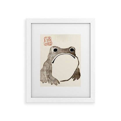 Unimpressed Frog Meika Gafu by Matsumoto Hoji 1814 - Frog Framed Art Print Gallery Image 70