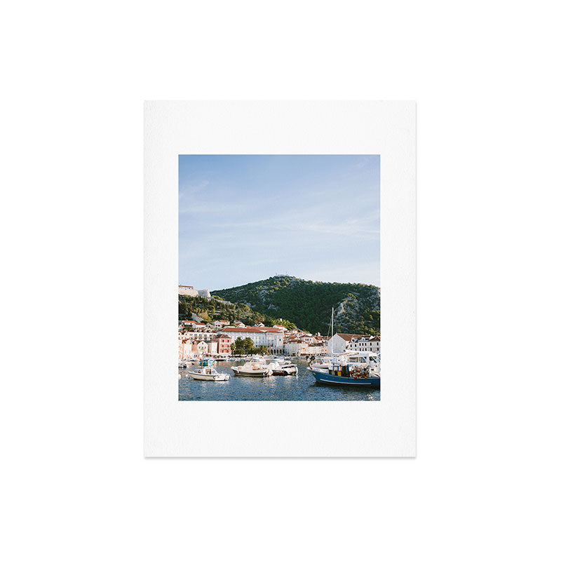 Glorious Hvar at sunrise | Croatia travel photography | Colorful summer vibes Art Print Gallery Image 6