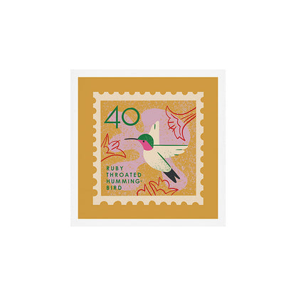 Hummingbird Postage Stamp Art Print Gallery Image 2