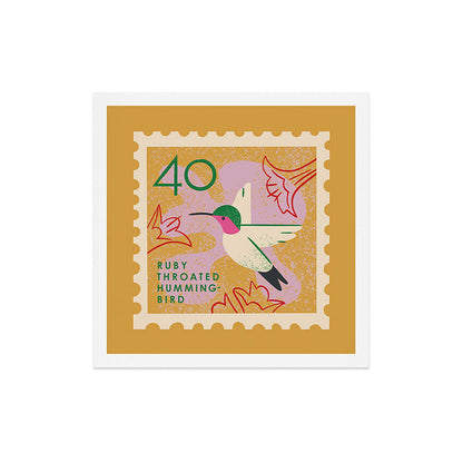 Hummingbird Postage Stamp Art Print Gallery Image 5
