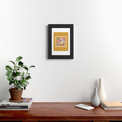 Hummingbird Postage Stamp Framed Art Print Gallery Image 42
