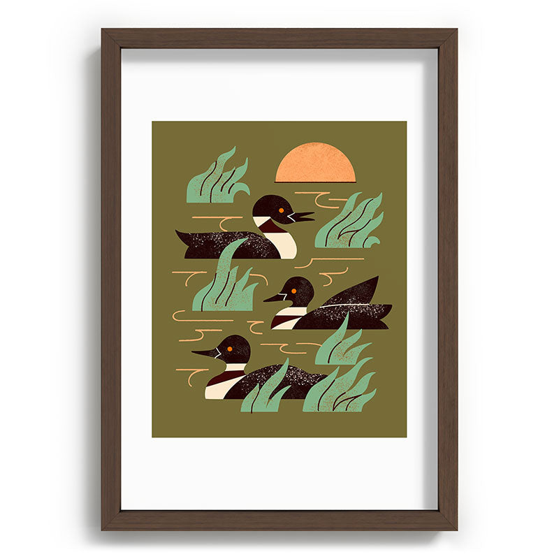 Loons At Dusk Framed Art Print Gallery Image 65