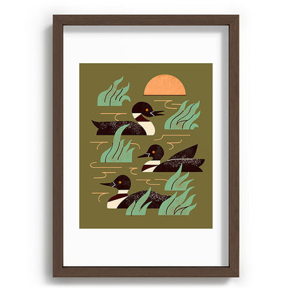 Loons At Dusk Framed Art Print Gallery Image 65