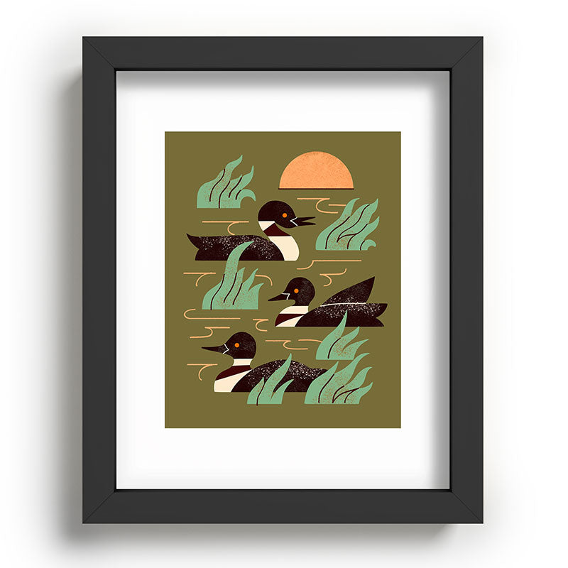 Loons At Dusk Framed Art Print Gallery Image 57