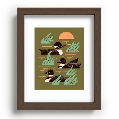 Loons At Dusk Framed Art Print Gallery Image 63