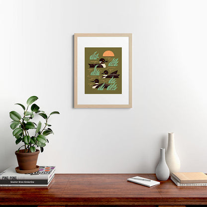 Loons At Dusk Framed Art Print Gallery Image 47