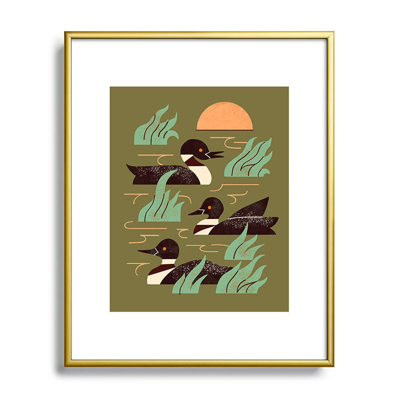 Loons At Dusk Framed Art Print Gallery Image 89