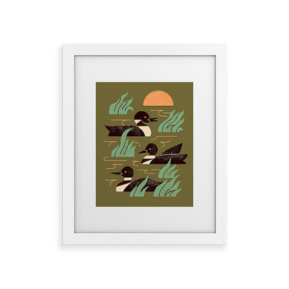 Loons At Dusk Framed Art Print Gallery Image 53