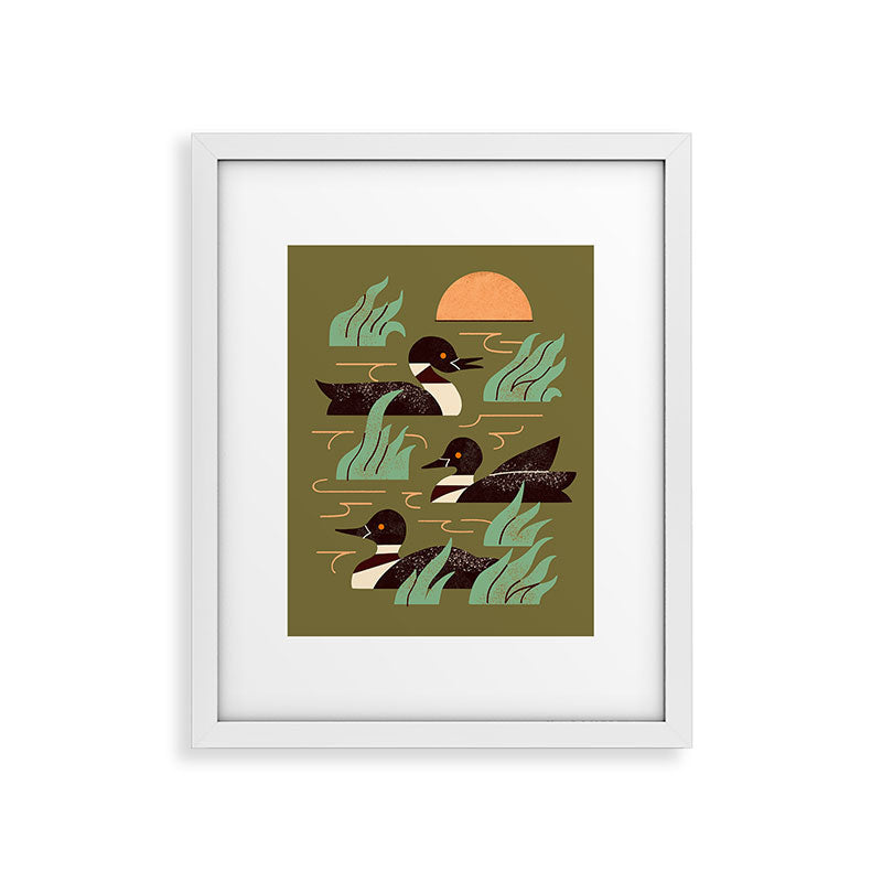 Loons At Dusk Framed Art Print Gallery Image 26