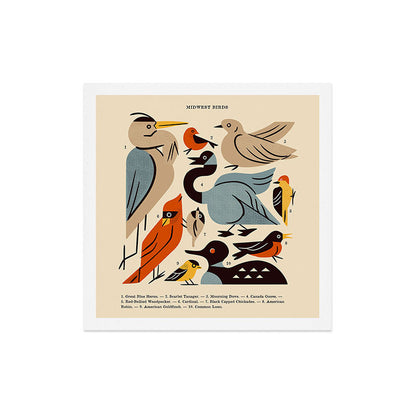 Midwest Birds Guide Art Print Gallery Image 5
