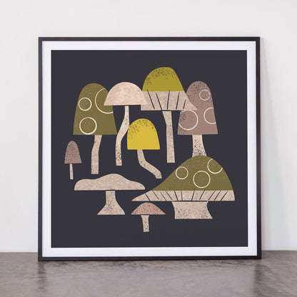 Toadstools Framed Art Print Gallery Image 11