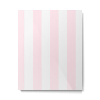 Luxury Striped Pastel Pink Metal Print Gallery Image 4