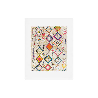 Traditional Vintage Moroccan Berber rug Art Print Gallery Image 6
