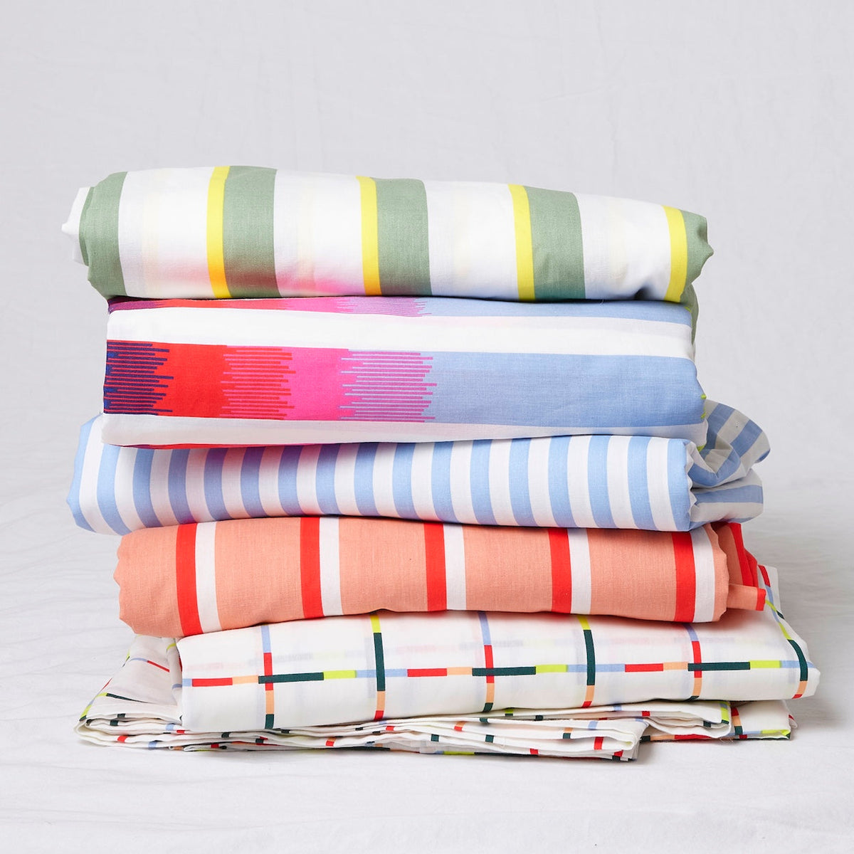 Abstract Ikat Brushed Cotton Sheet Set