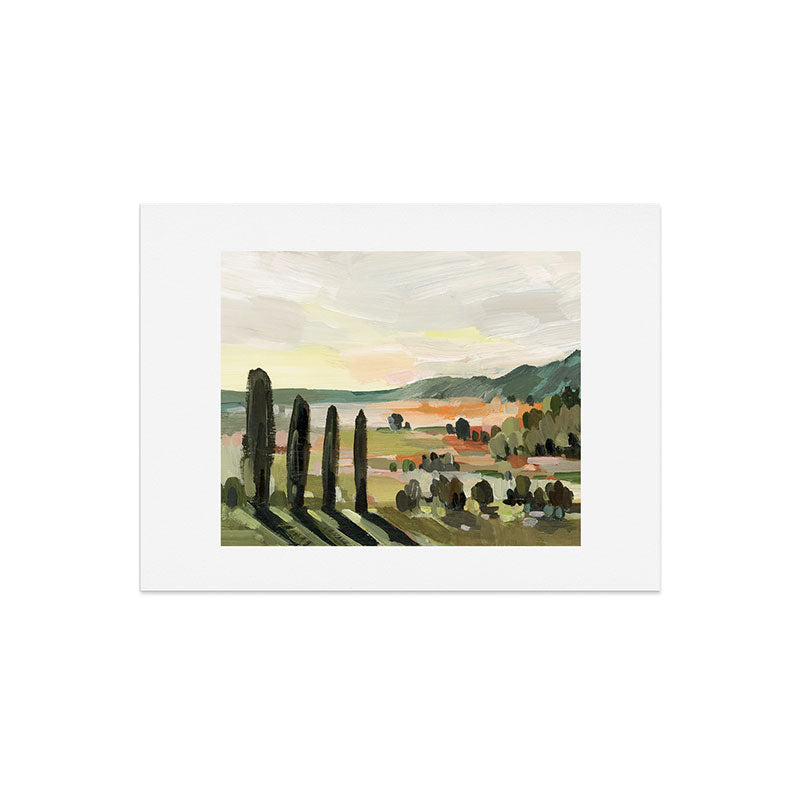 Italian Field in Warm Sunlight Art Print Gallery Image 6