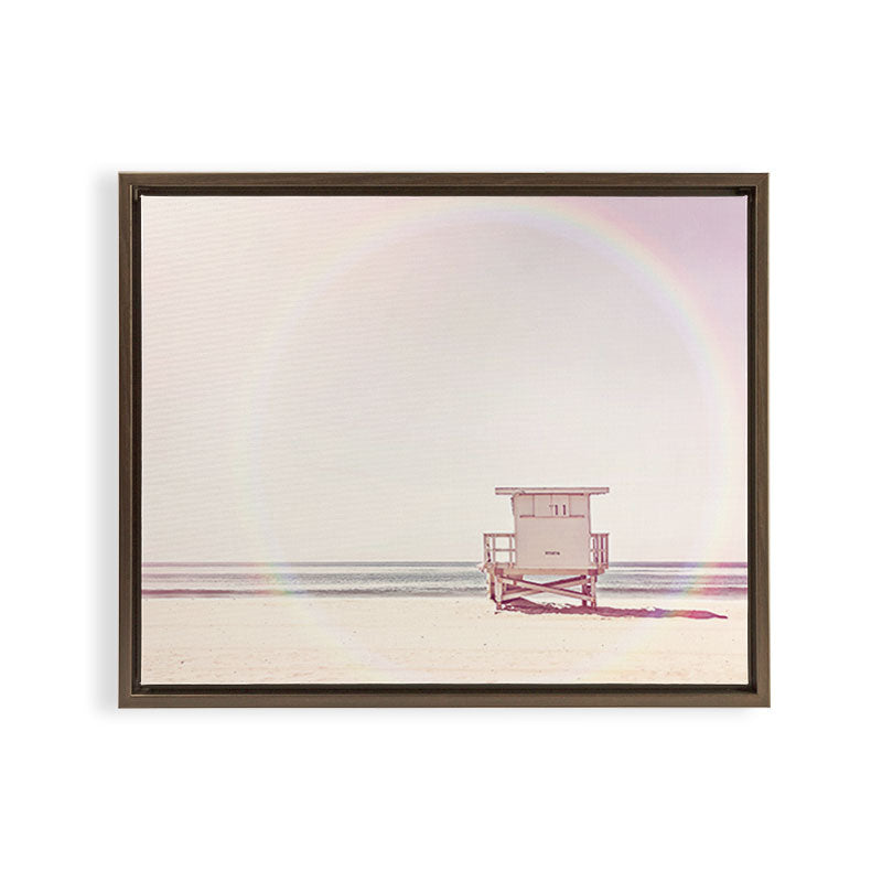 Beach hut Framed Canvas Print Gallery Image 8