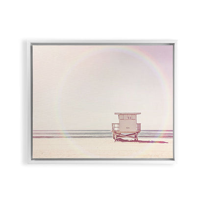 Beach hut Framed Canvas Print Gallery Image 19