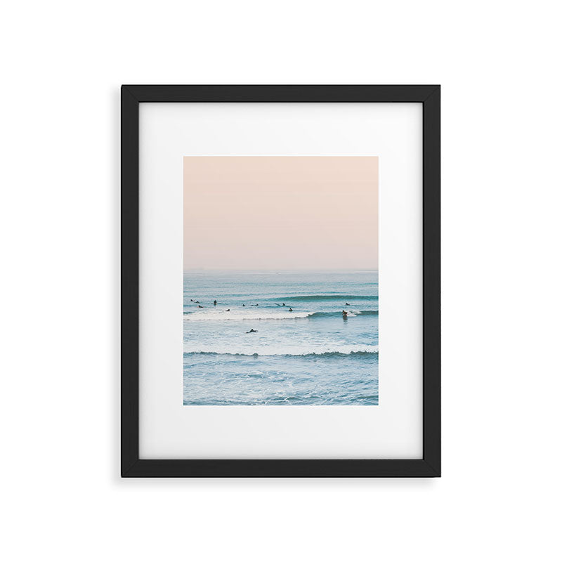 Surfers Framed Art Print Gallery Image 2