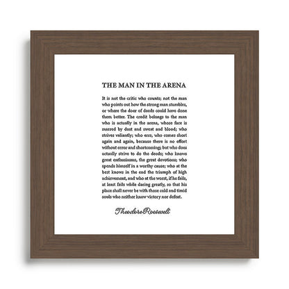 The Man In The Arena Framed Art Print Gallery Image 57