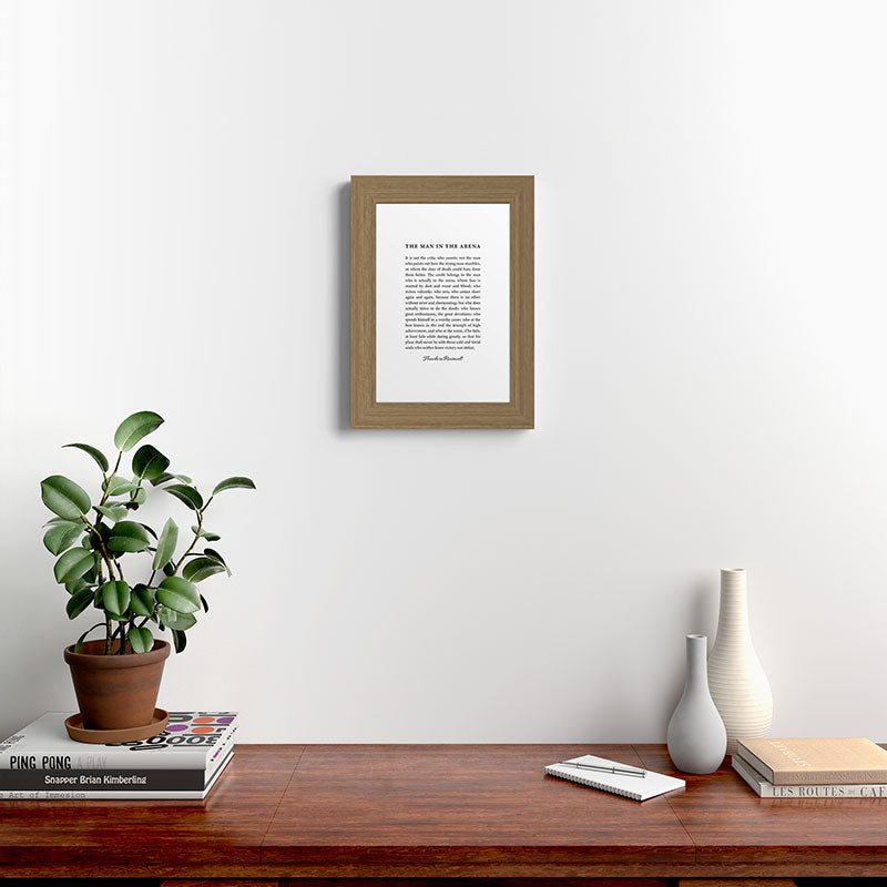 The Man In The Arena Framed Art Print Gallery Image 52