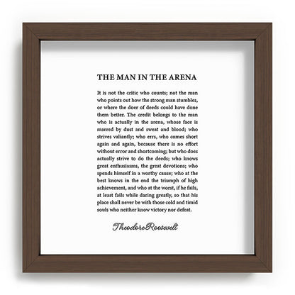 The Man In The Arena Framed Art Print Gallery Image 98