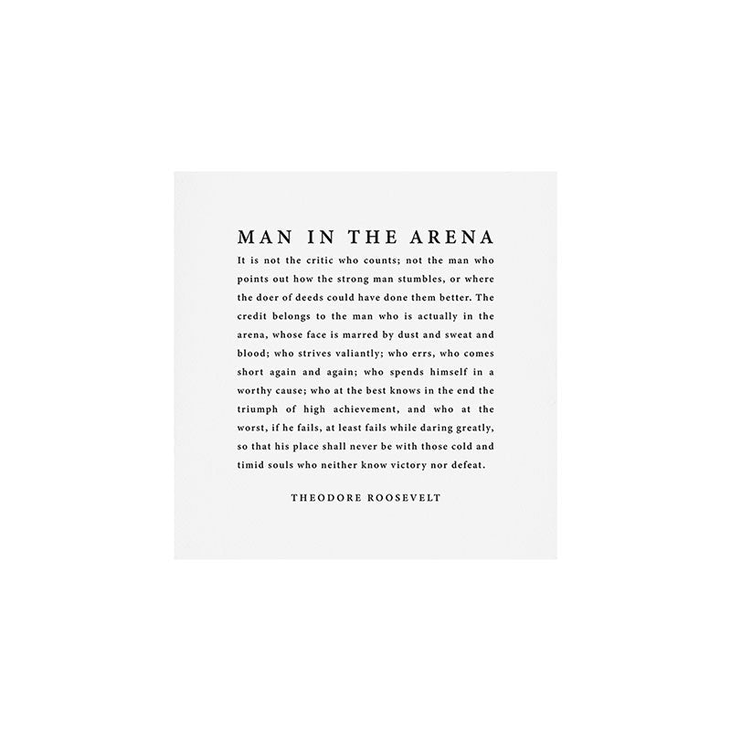 The Man In The Arena, Theodore Roosevelt Art Print Gallery Image 2