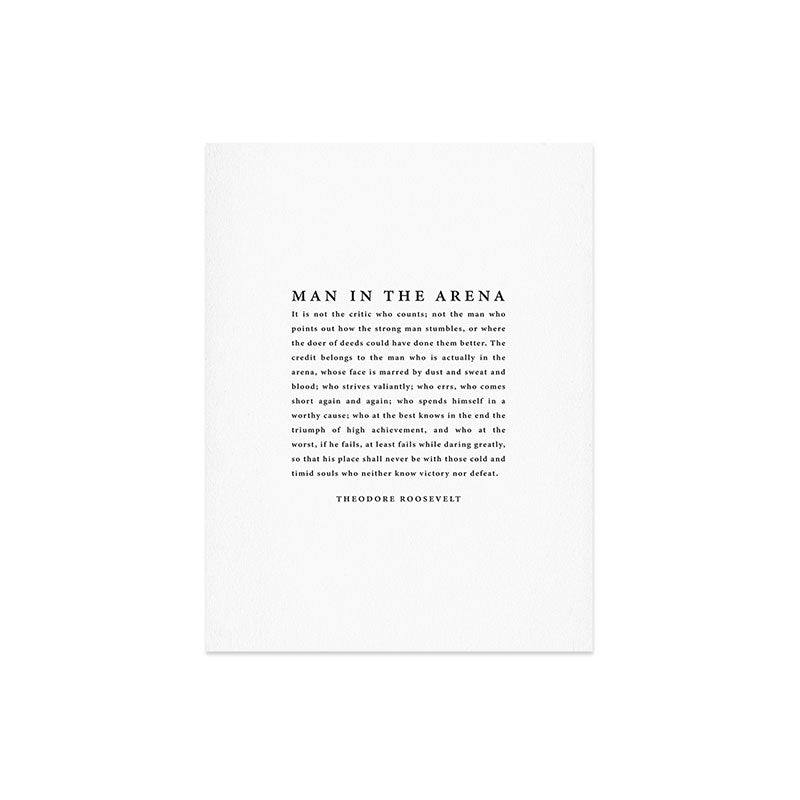 The Man In The Arena, Theodore Roosevelt Art Print Gallery Image 8